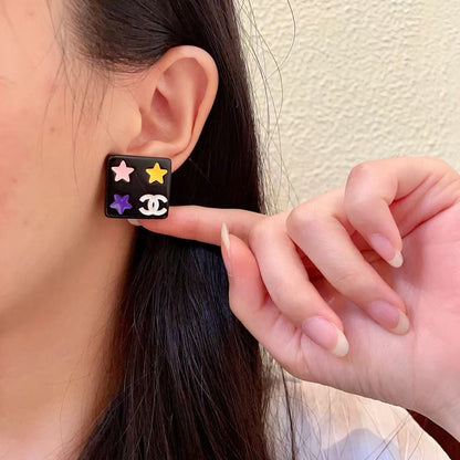 [Lume Jewelry]Square Stud Earrings