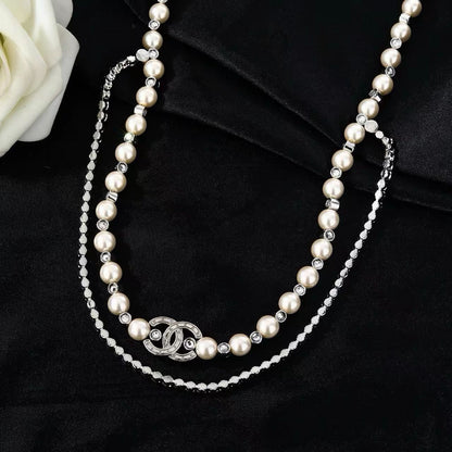 [Lume Jewelry]Double C Pearl Waist Chain