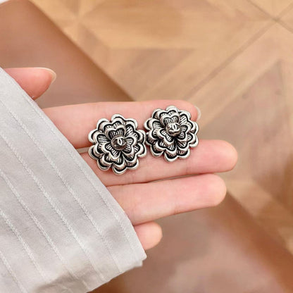 [Lume Jewelry]Vintage Camellia Earrings