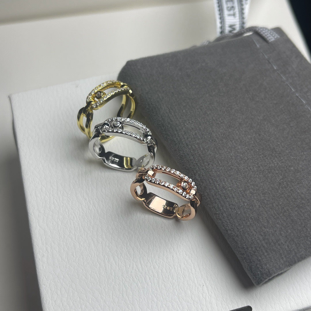[Lume Jewelry]Sliding Single Diamond Ring