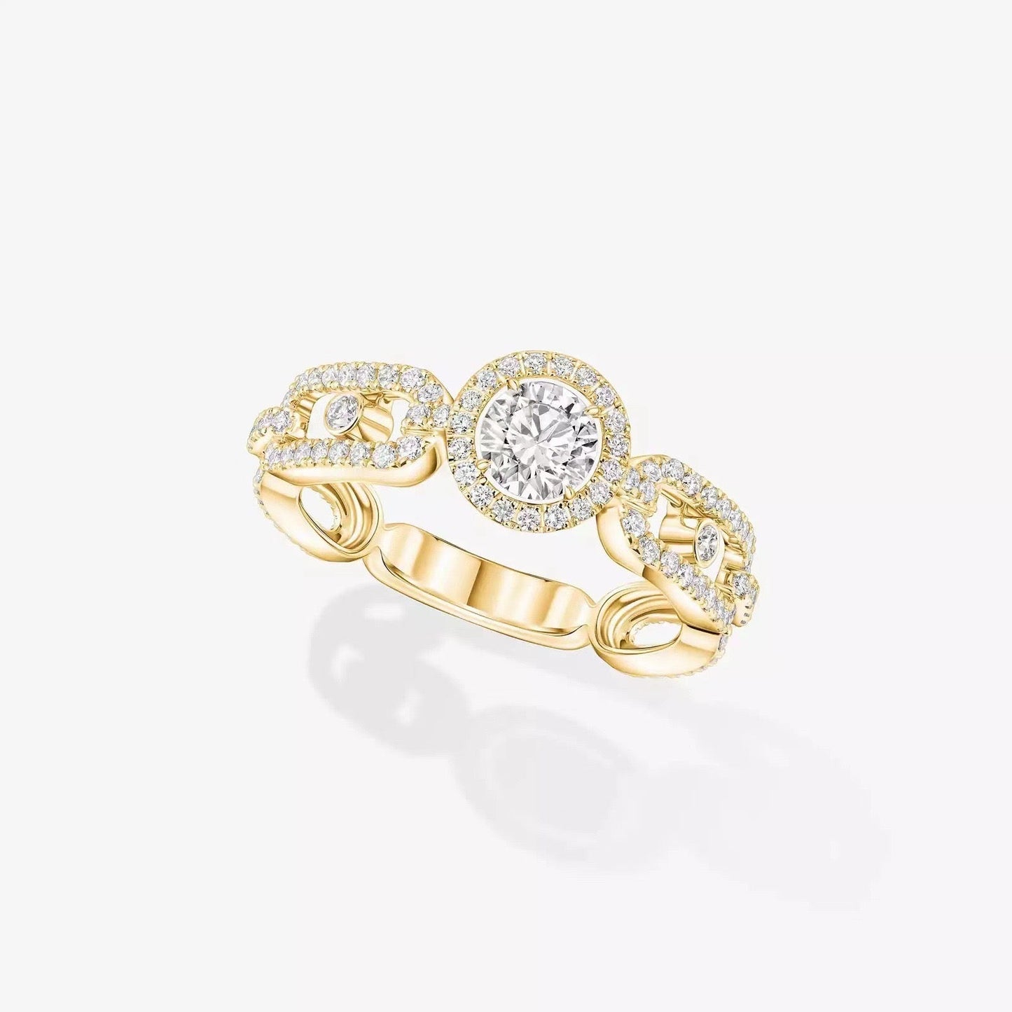 [Lume Jewelry]Move Link Solitaire Ring