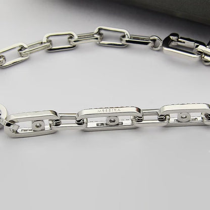[Lume Jewelry]Move Link Pave Diamond Necklace