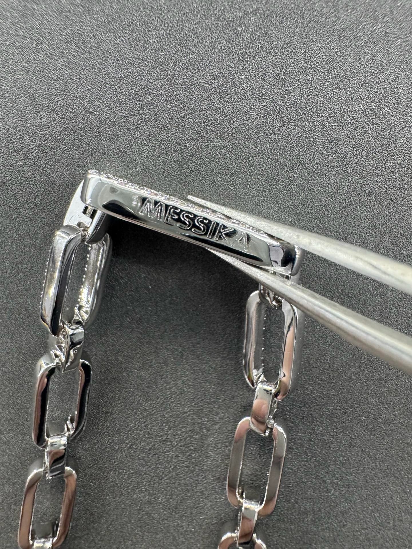 [Lume Jewelry] Move Link Pave Diamond Chain Necklace