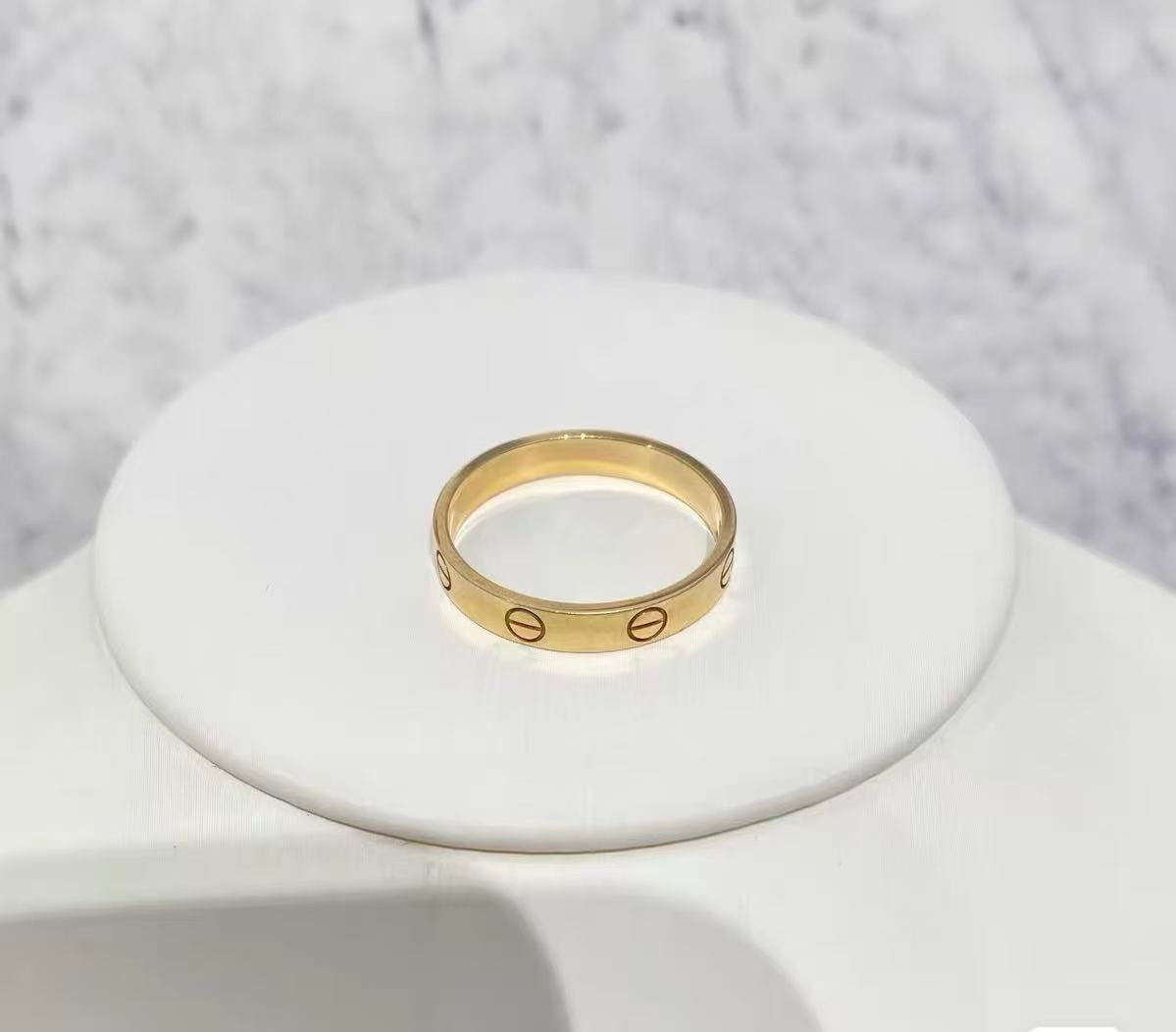 ¡®Lume Jewelry¡¯LOVE RING 4MM Plain version, GOLD