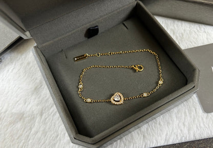 [Lume Jewelry]Heart Sliding Diamond Bracelet