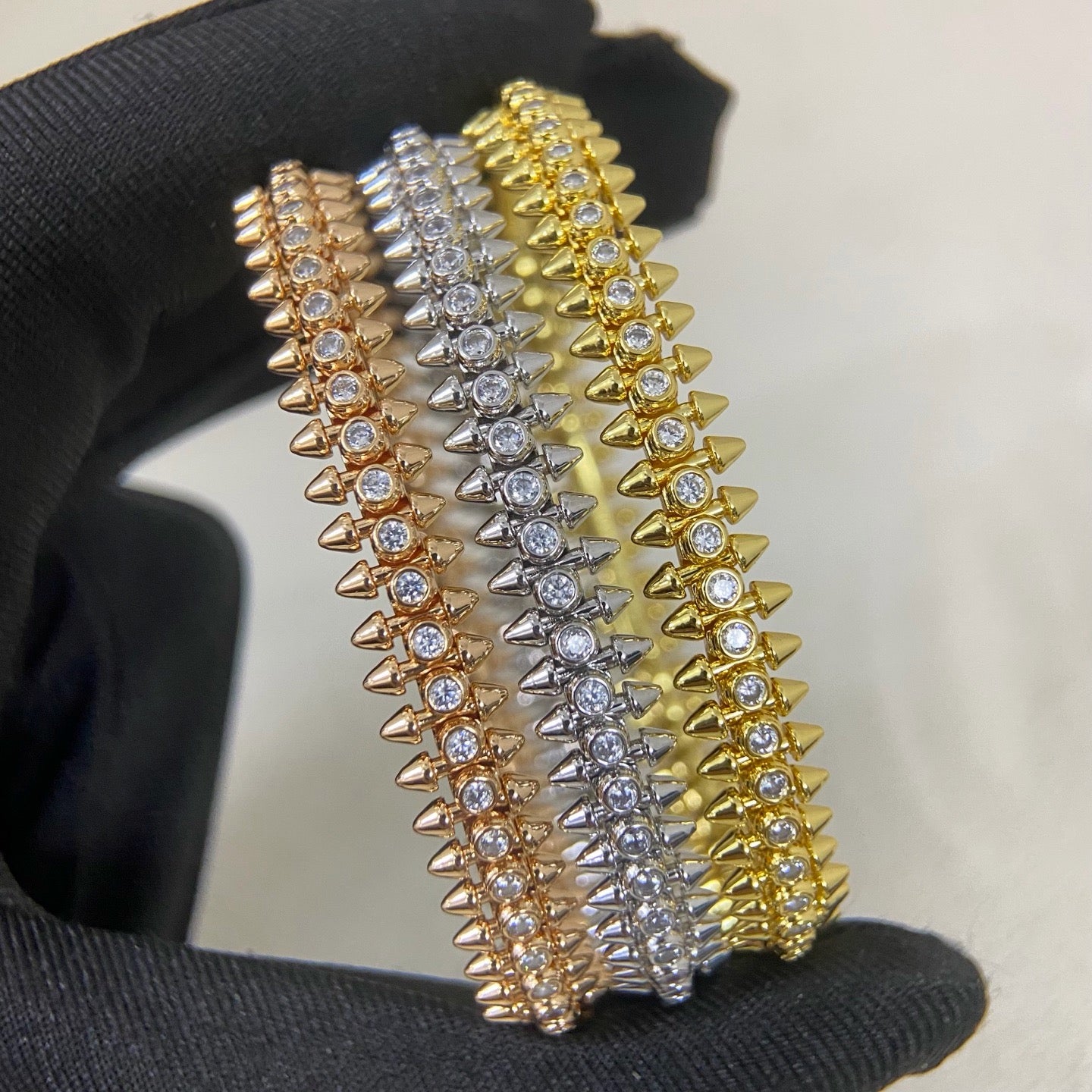 ¡®Lume Jewelry¡¯CLASH Studded Diamond Bracelet