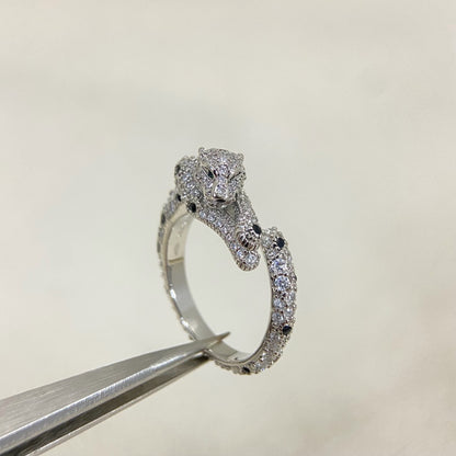 ¡®Lume Jewelry¡¯Double‑Panther Open Ring