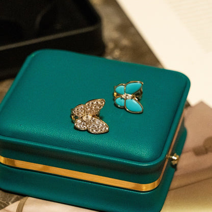 ¡®Lume Jewelry¡¯Asymmetrical Butterfly Earclips