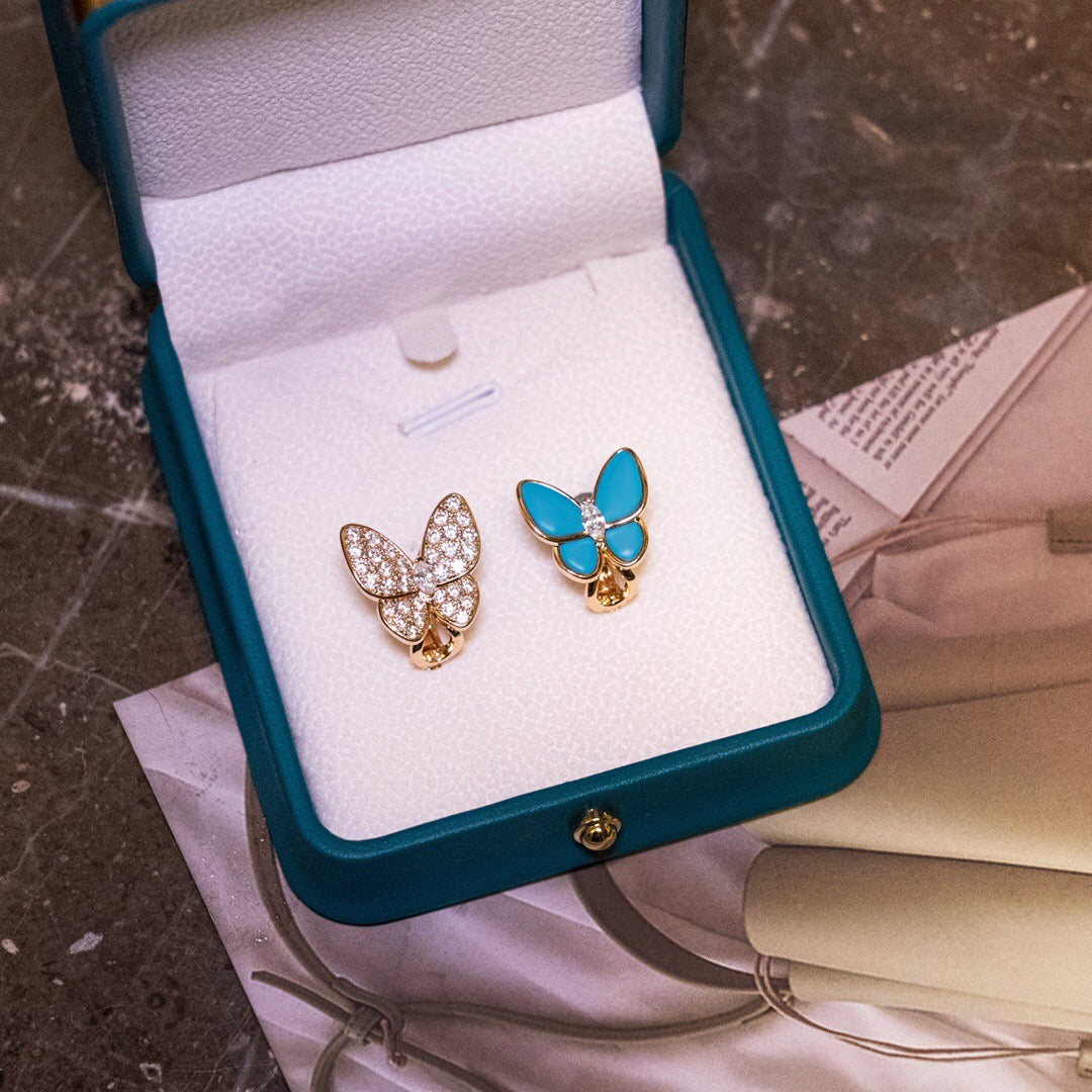 ¡®Lume Jewelry¡¯Asymmetrical Butterfly Earclips