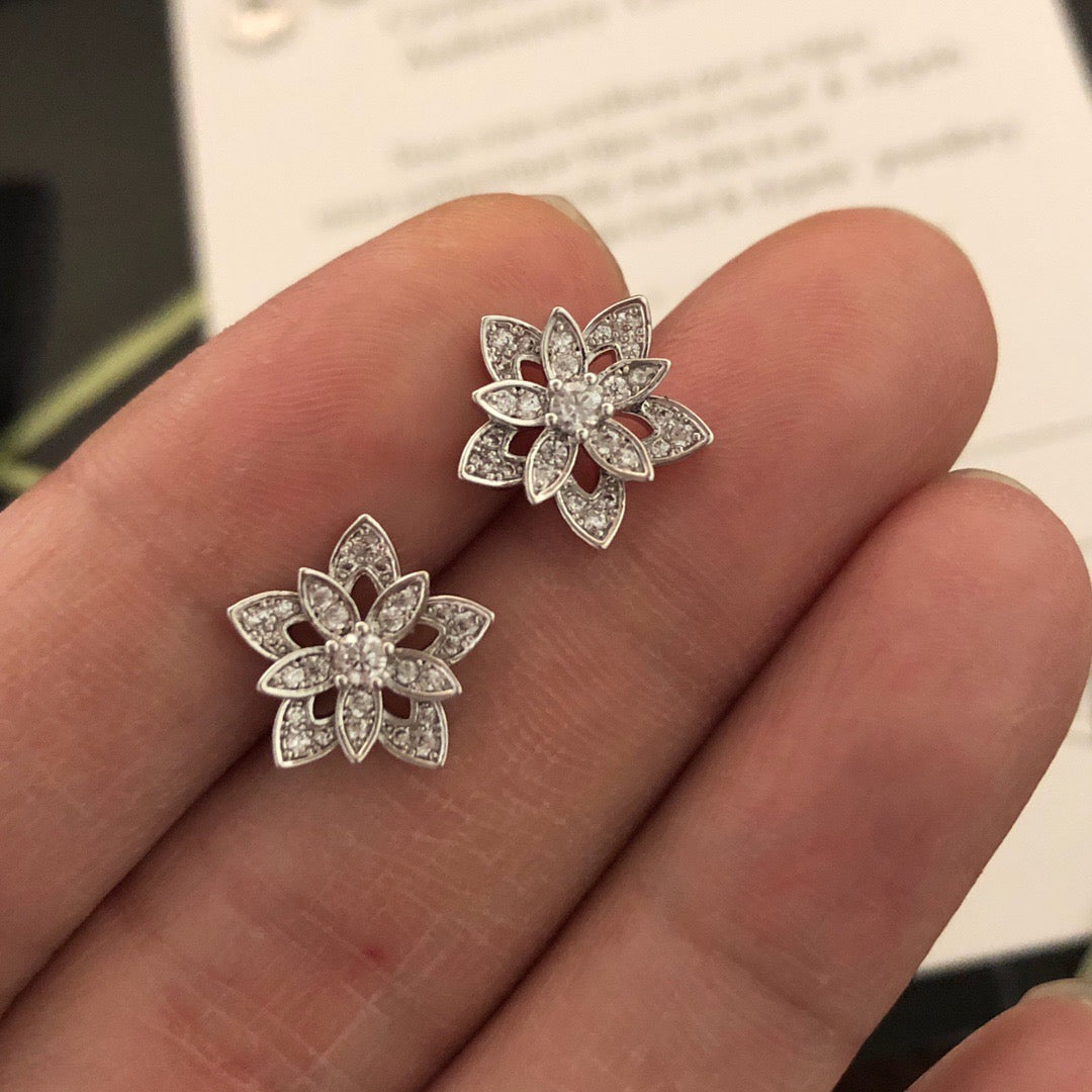 ¡®Lume Jewelry¡¯Lotus Openwork Earrings（Mini）
