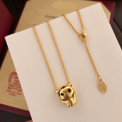 ¡®Lume Jewelry¡¯Panthère de  Pendant Necklace, Panther‑Head Motif, Emerald Eyes,