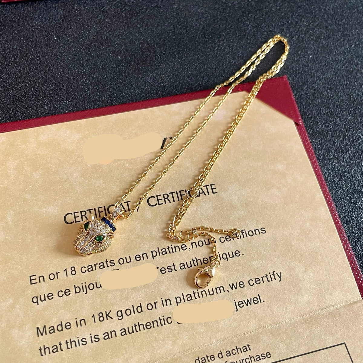 ¡®Lume Jewelry¡¯Panthère de Cartier Pavé‑Diamond Necklace