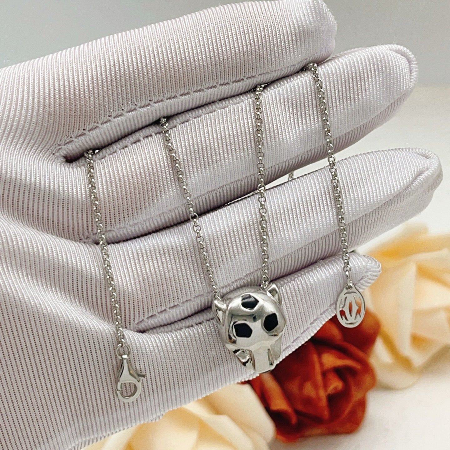 ¡®Lume Jewelry¡¯Panthère de Cartier Solid Panther‑Head Necklace,