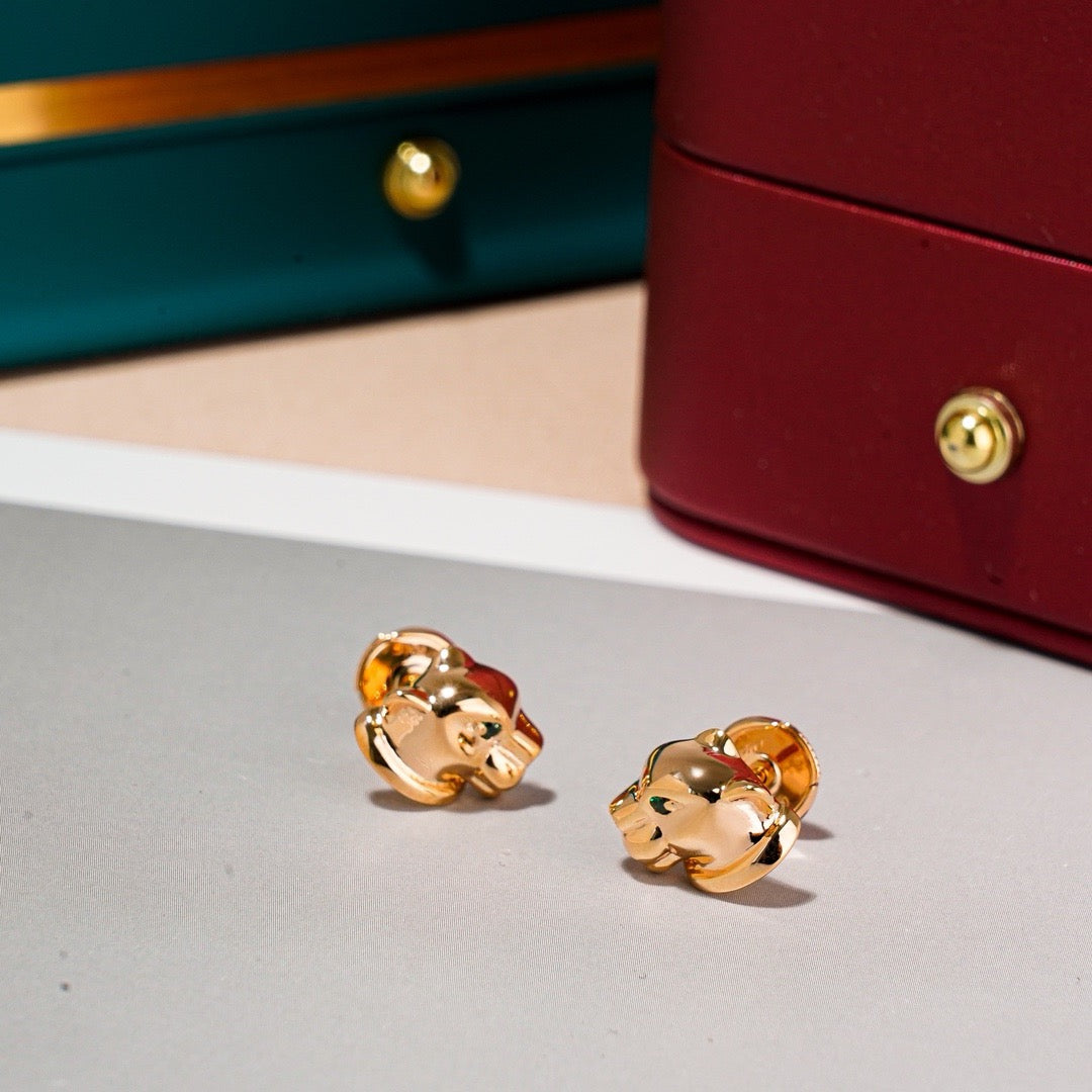 ¡®Lume Jewelry¡¯Polished Panther‑Head Earrings