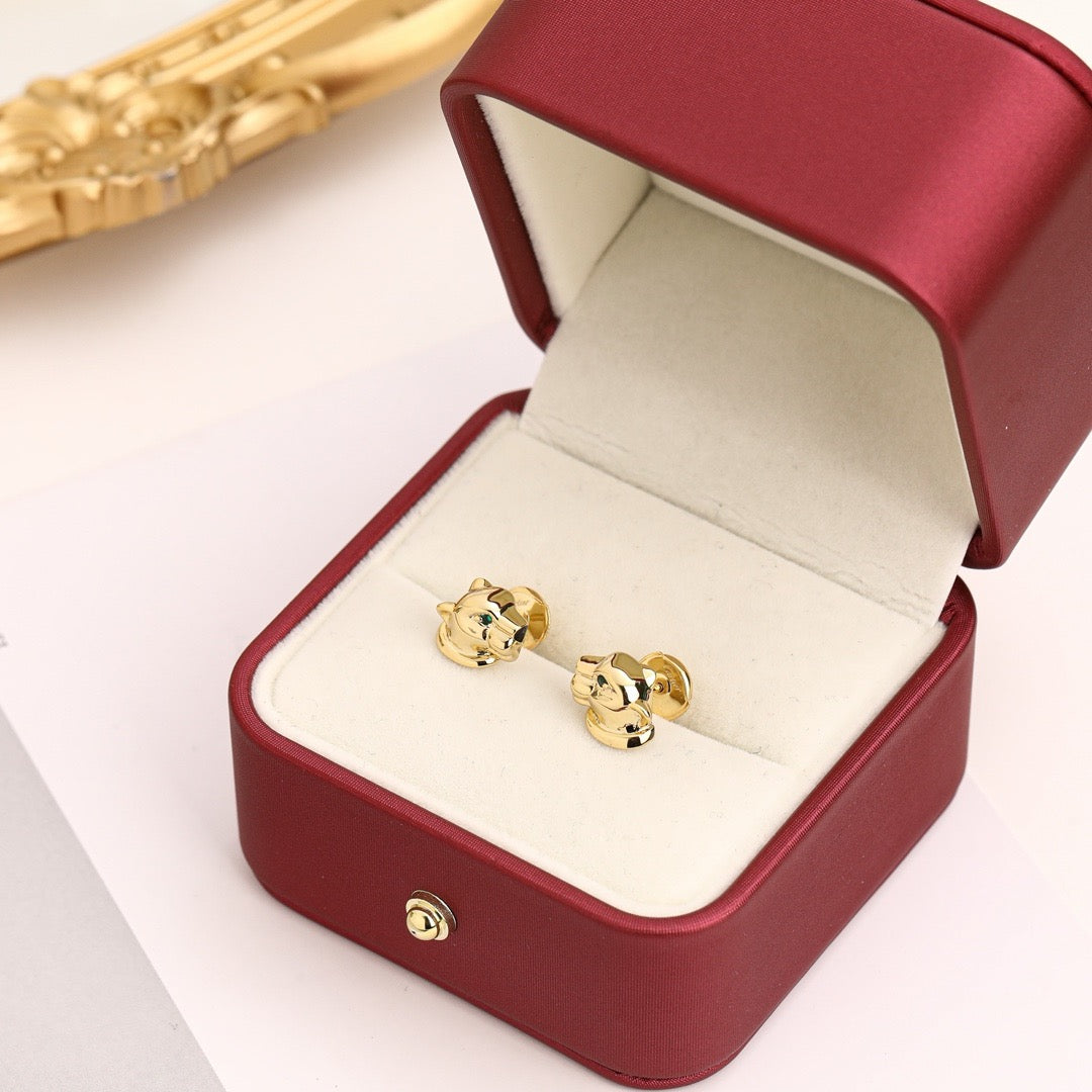 ¡®Lume Jewelry¡¯Polished Panther‑Head Earrings