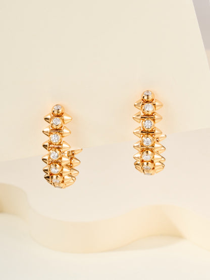 ¡®Lume Jewelry¡¯Clash‑de  Spiked Diamond Earrings