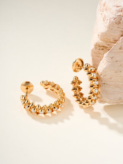 ¡®Lume Jewelry¡¯Clash‑de  Spiked Diamond Earrings