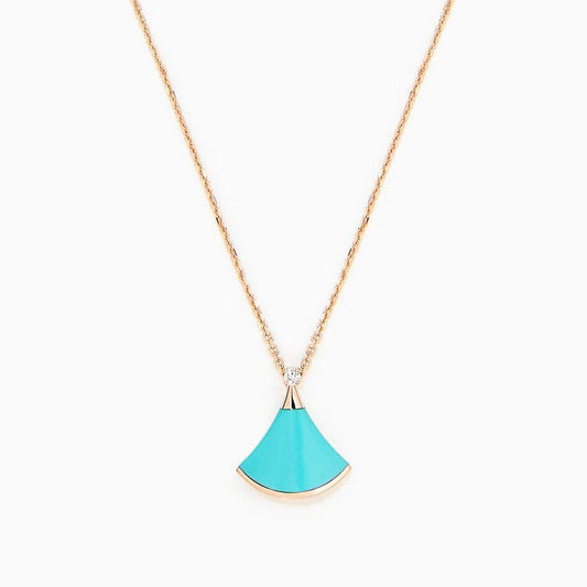 [Lume Jewelry]DREAM NECKLACE TURQUOISE PINK GOLD
