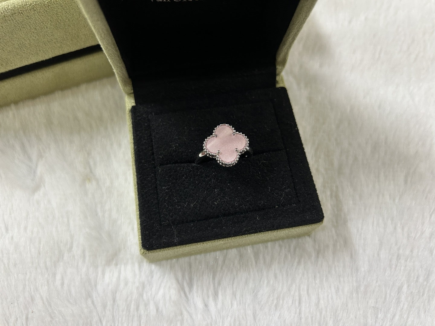 [Lume Jewelry]Pink Clover Ring