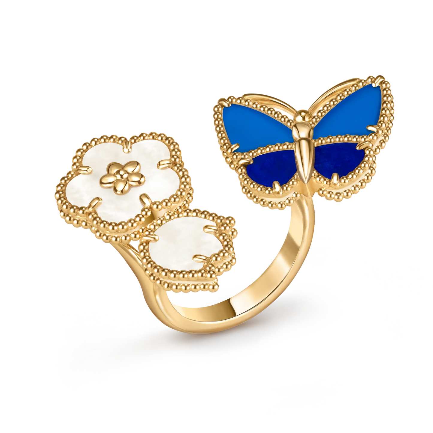 [Lume Jewelry] 2026 NEW MODEL SPRING LUCKY 3 MOTIF GOLD RING
