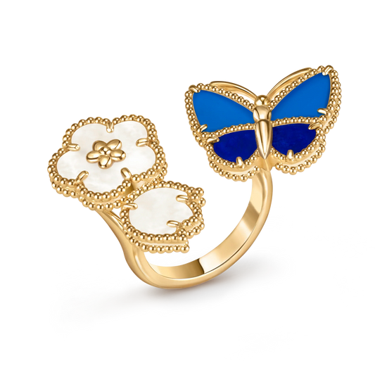 [Lume Jewelry] 2026 NEW MODEL SPRING LUCKY 3 MOTIF GOLD RING