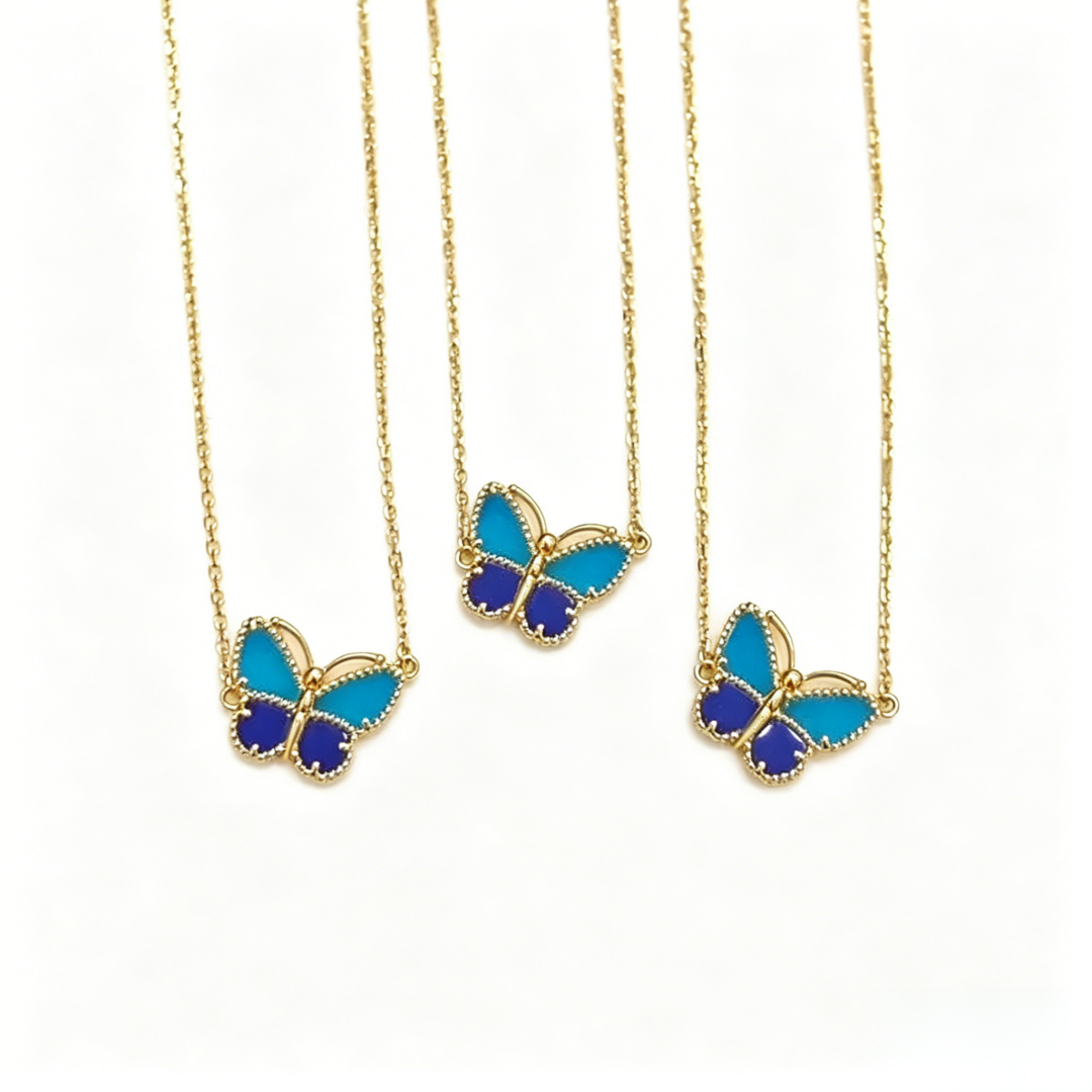 [Lume Jewelry] 2026 NEW LUCKY BUTTERFLY 1 MOTIFS NECKLACE