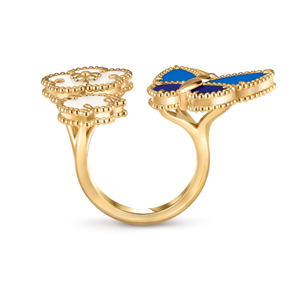 [Lume Jewelry] 2026 NEW MODEL SPRING LUCKY 3 MOTIF GOLD RING