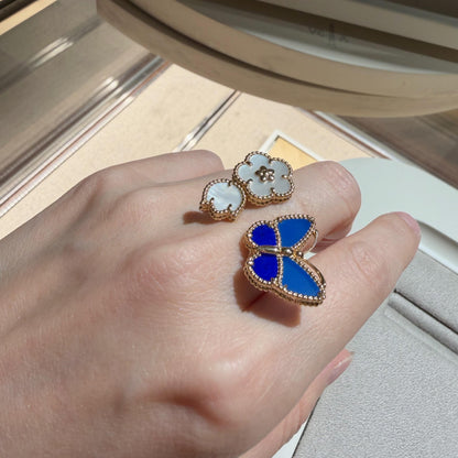 [Lume Jewelry] 2026 NEW MODEL SPRING LUCKY 3 MOTIF GOLD RING