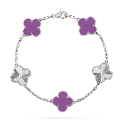 [Lume Jewelry]New  CLOVER 5 MOTIF VIOLET BRACELET COLLECTION