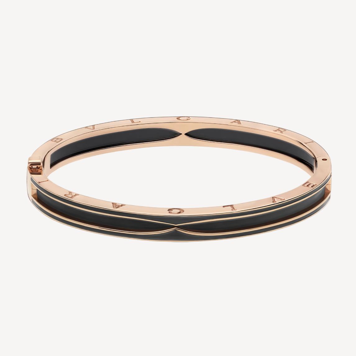 [Lume Jewelry]ZERO 1 PINK GOLD WITH MATTE BLACK CERAMIC BRACELET