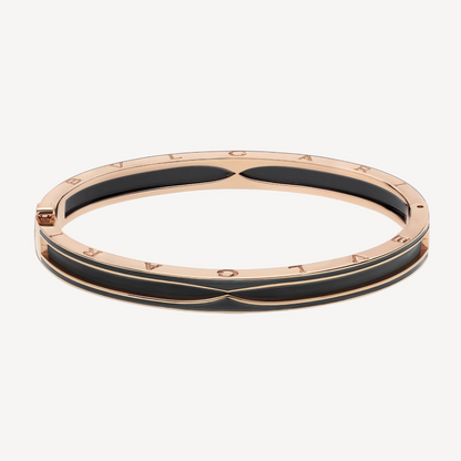 [Lume Jewelry]ZERO 1 PINK GOLD WITH MATTE BLACK CERAMIC BRACELET