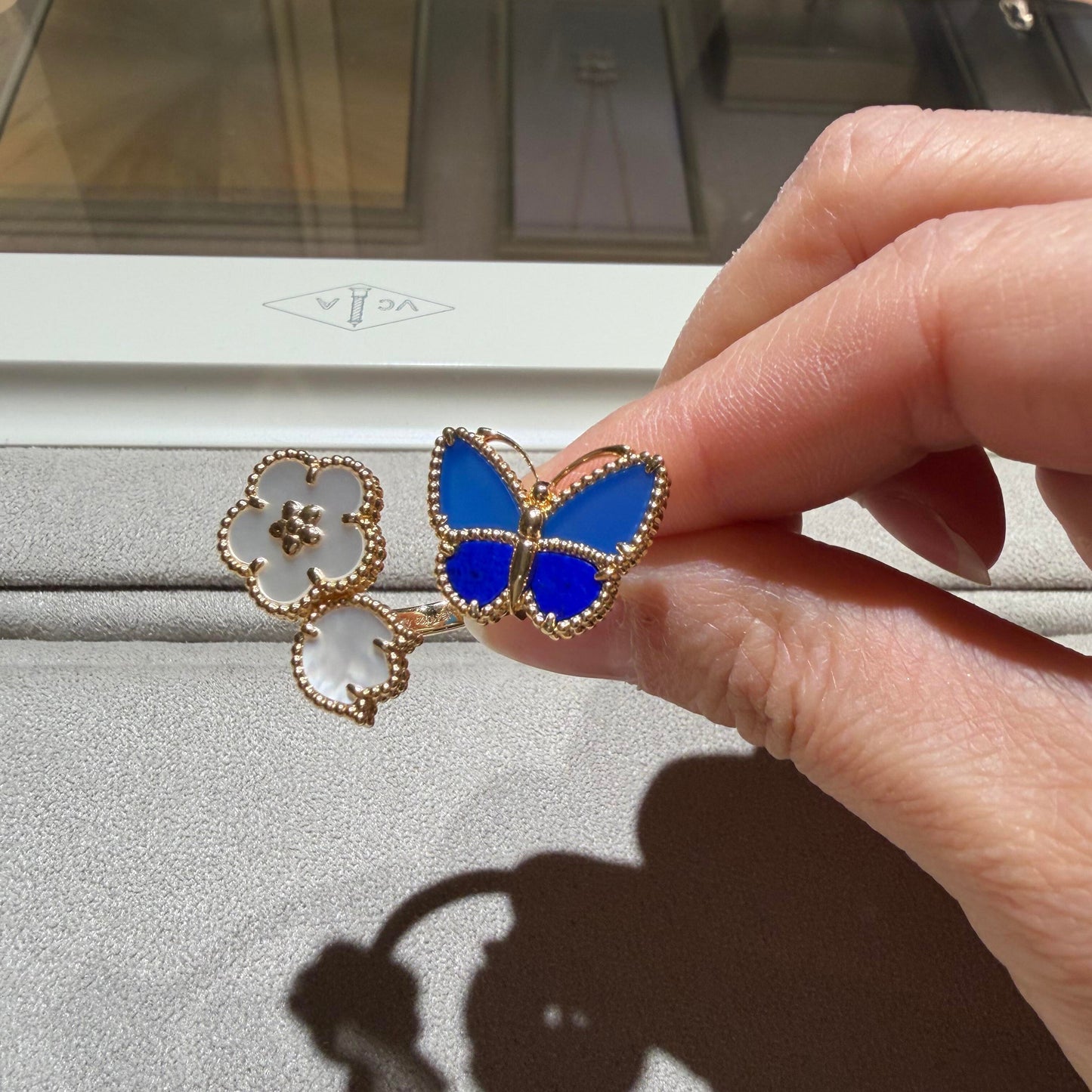[Lume Jewelry] 2026 NEW MODEL SPRING LUCKY 3 MOTIF GOLD RING