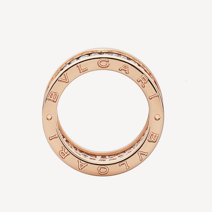 [Lume Jewelry]ZERO 1 WITH PAVED DIAMONDS ON THE SPIRAL RING