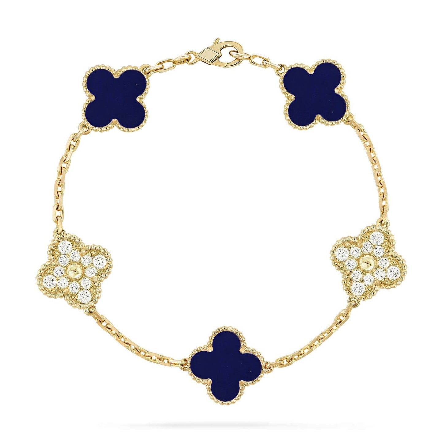 [Lume Jewelry]New CLOVER 5 MOTIF LAPIS LAZULI BRACELET COLLECTION