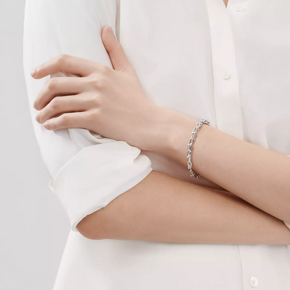 [Lume Jewelry]HARDWEAR SMALL LINK 26 MOTIF SILVER BRACELET