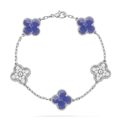 [Lume Jewelry]New CLOVER 5 MOTIF BLUE VEINS BRACELET COLLECTION