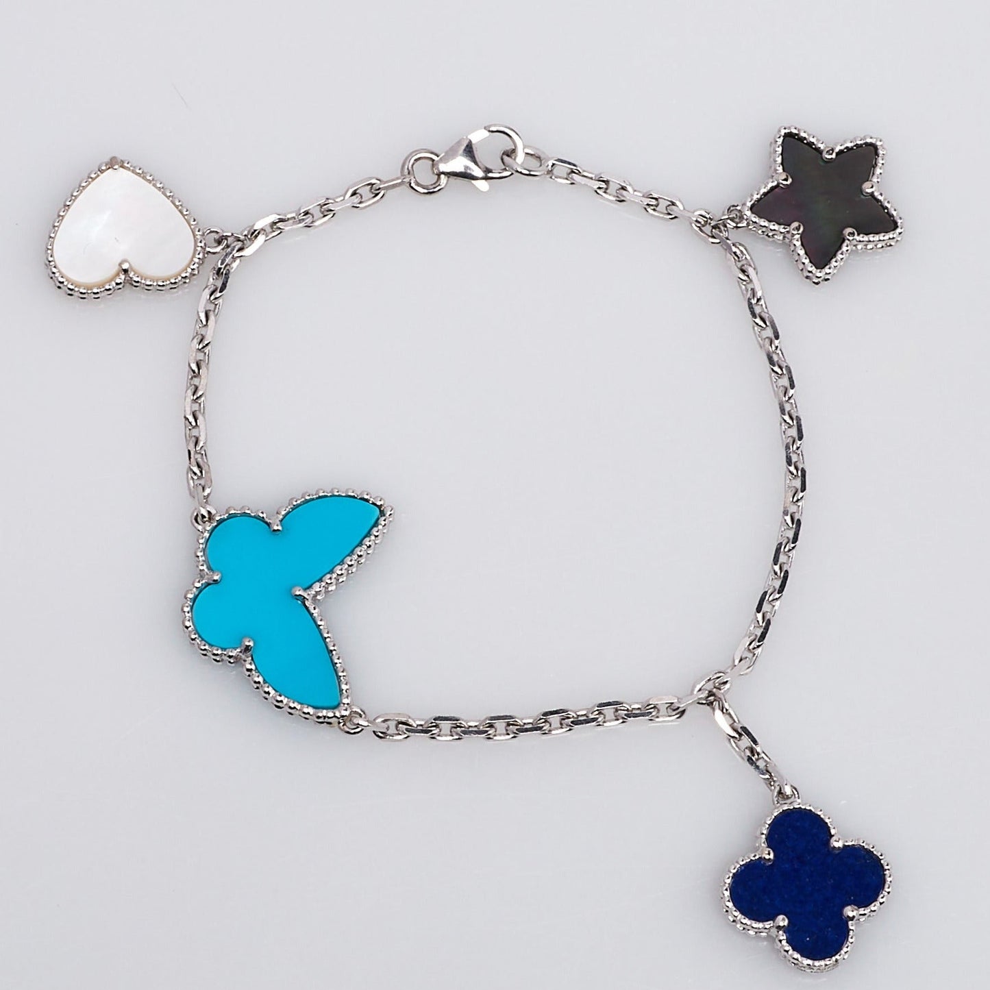 ¡®Lume Jewelry¡¯LUCKY SPRING SILVER BRACELET 4 MOTIF