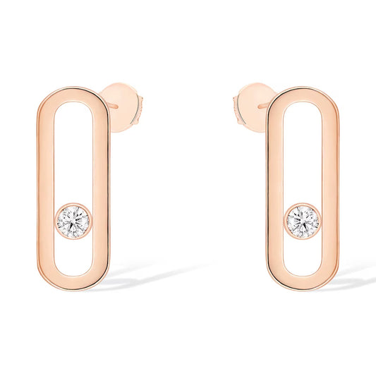 [Lume Jewelry]MOVE UNO SMALL 1 DIAMOND EARRINGS