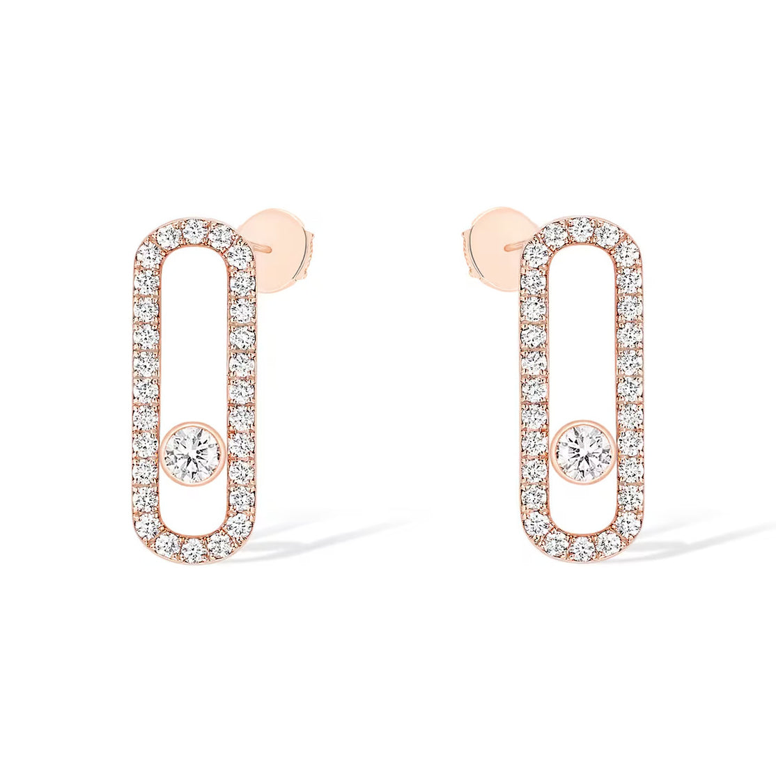 [Lume Jewelry]MOVE UNO STUD DIAMOND PAVED EARRINGS