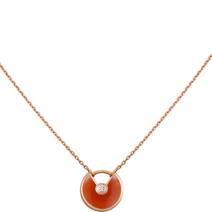 ¡®Lume Jewelry¡¯AMULETTE GOLD CARNELIAN ONYX NECKLACE