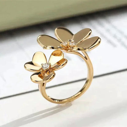 ¡®Lume Jewelry¡¯CLOVER COMOS GOLD DIAMOND RING