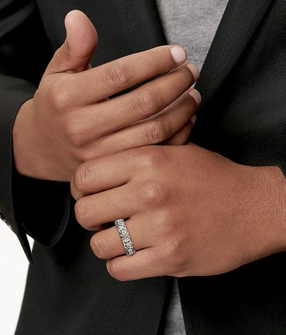 [Lume Jewelry]SIXTEEN STONE SILVER RING