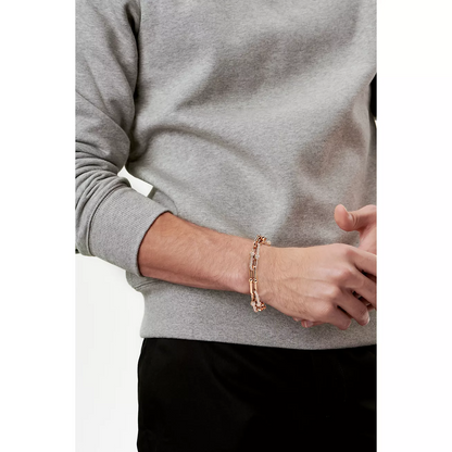 [Lume Jewelry]HARDWEAR LARGE LINK PINK GOLD PAVED DIAMOND BRACELET