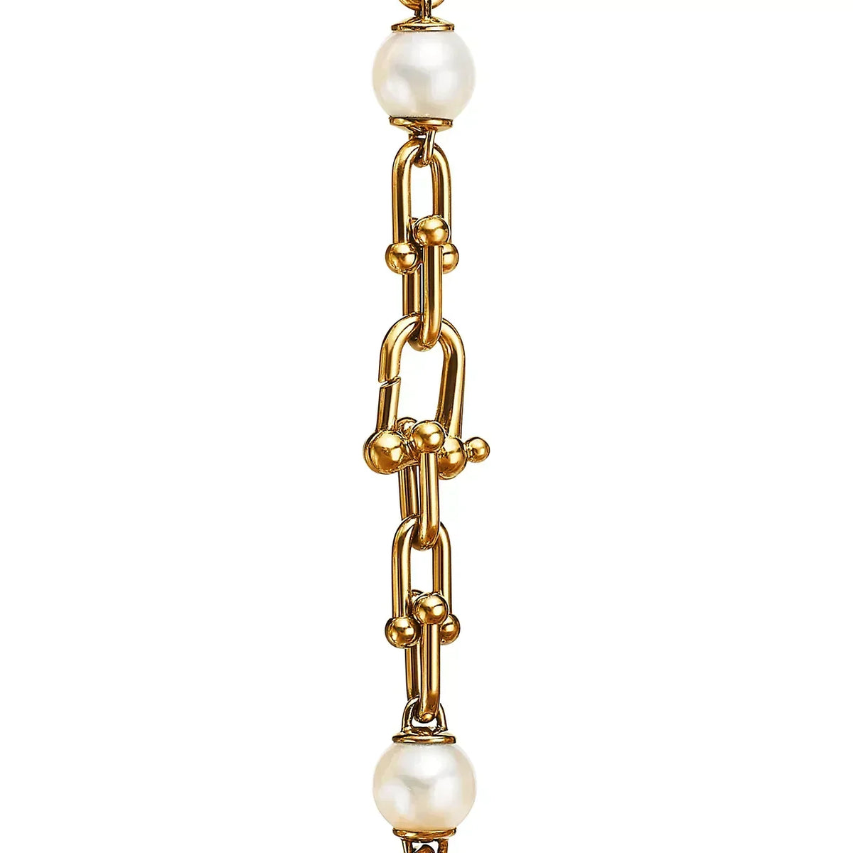 [Lume Jewelry]LINK BRACELET GOLD WITH FRESHWATER PEARLS