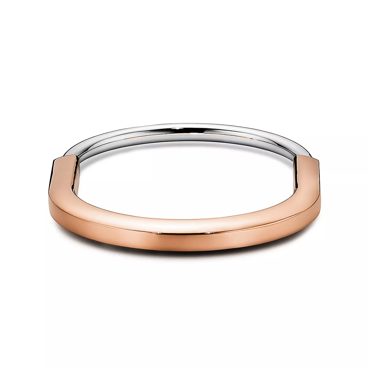 [Lume Jewelry]LOCK BRACELET ROSE AND WHITE GOLD