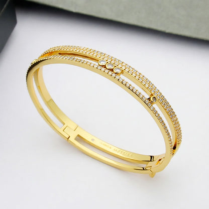 [Lume Jewelry]Move Romane pavé bangle