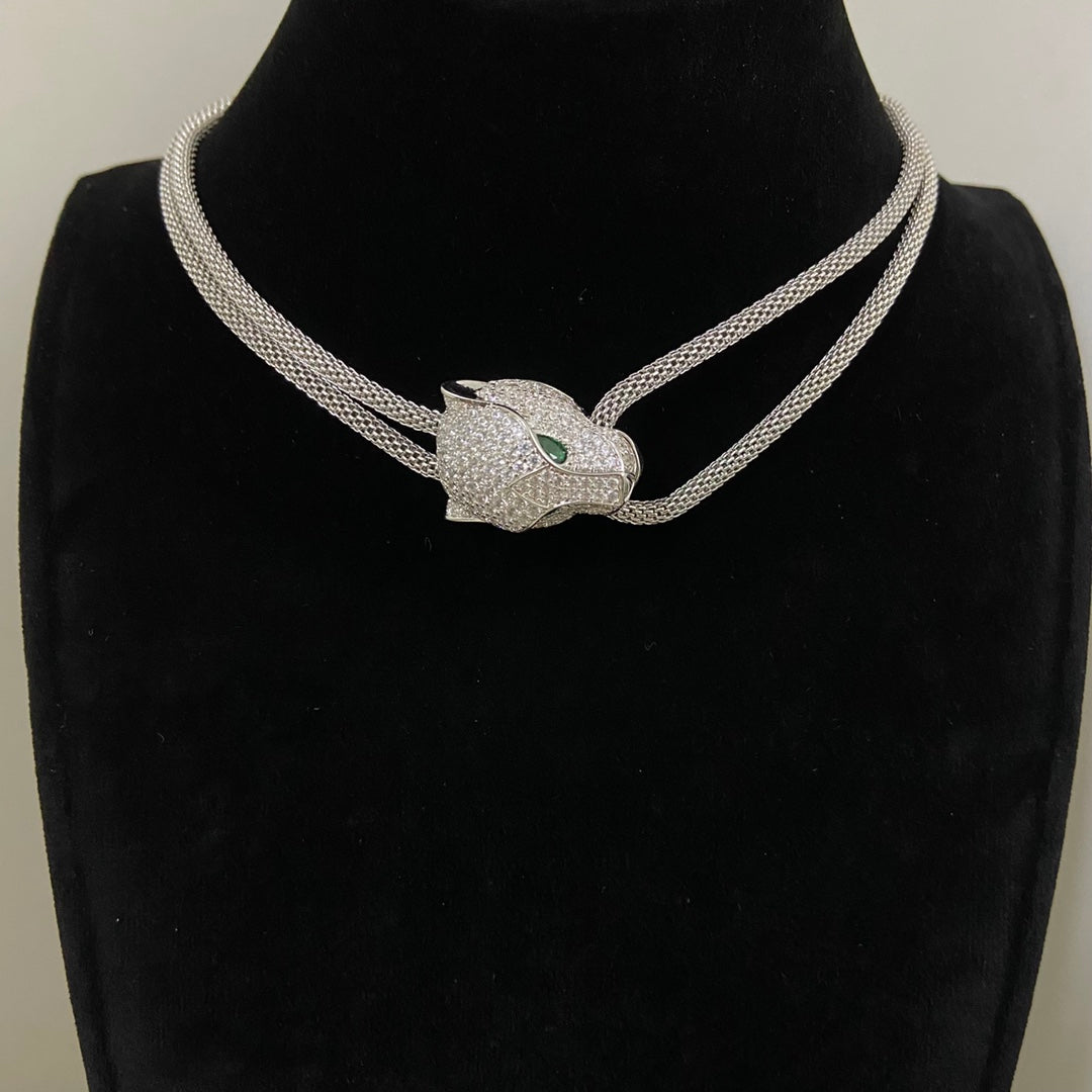 ¡®Lume Jewelry¡¯Panther Head Layered Necklace