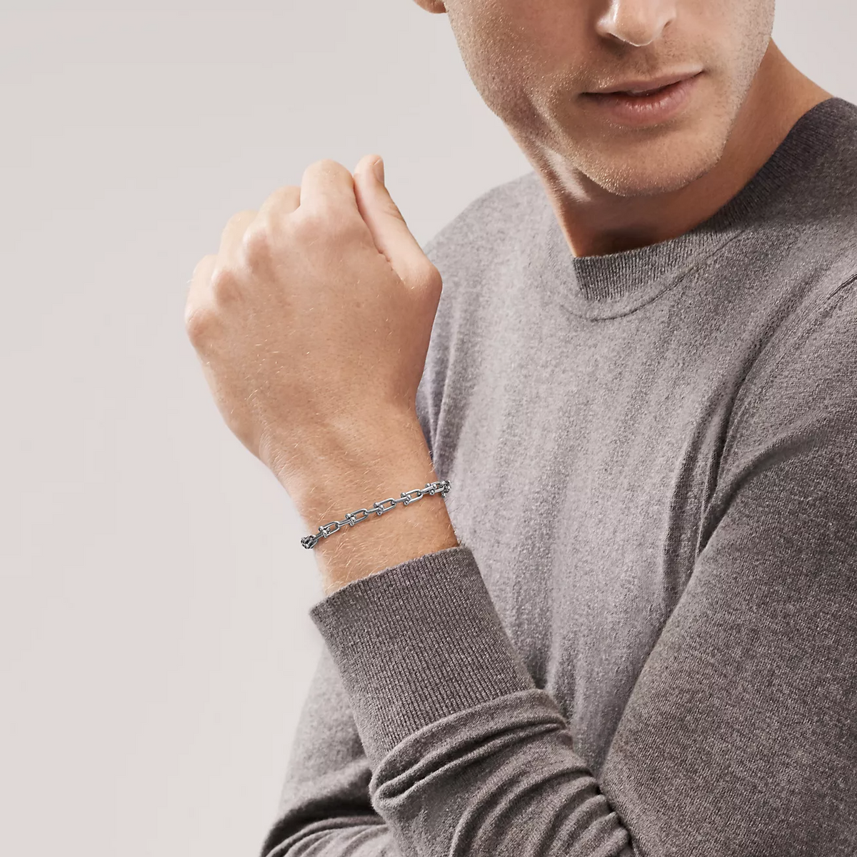 [Lume Jewelry]HARDWEAR SMALL LINK 26 MOTIF SILVER BRACELET