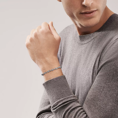 [Lume Jewelry]HARDWEAR SMALL LINK 26 MOTIF SILVER BRACELET