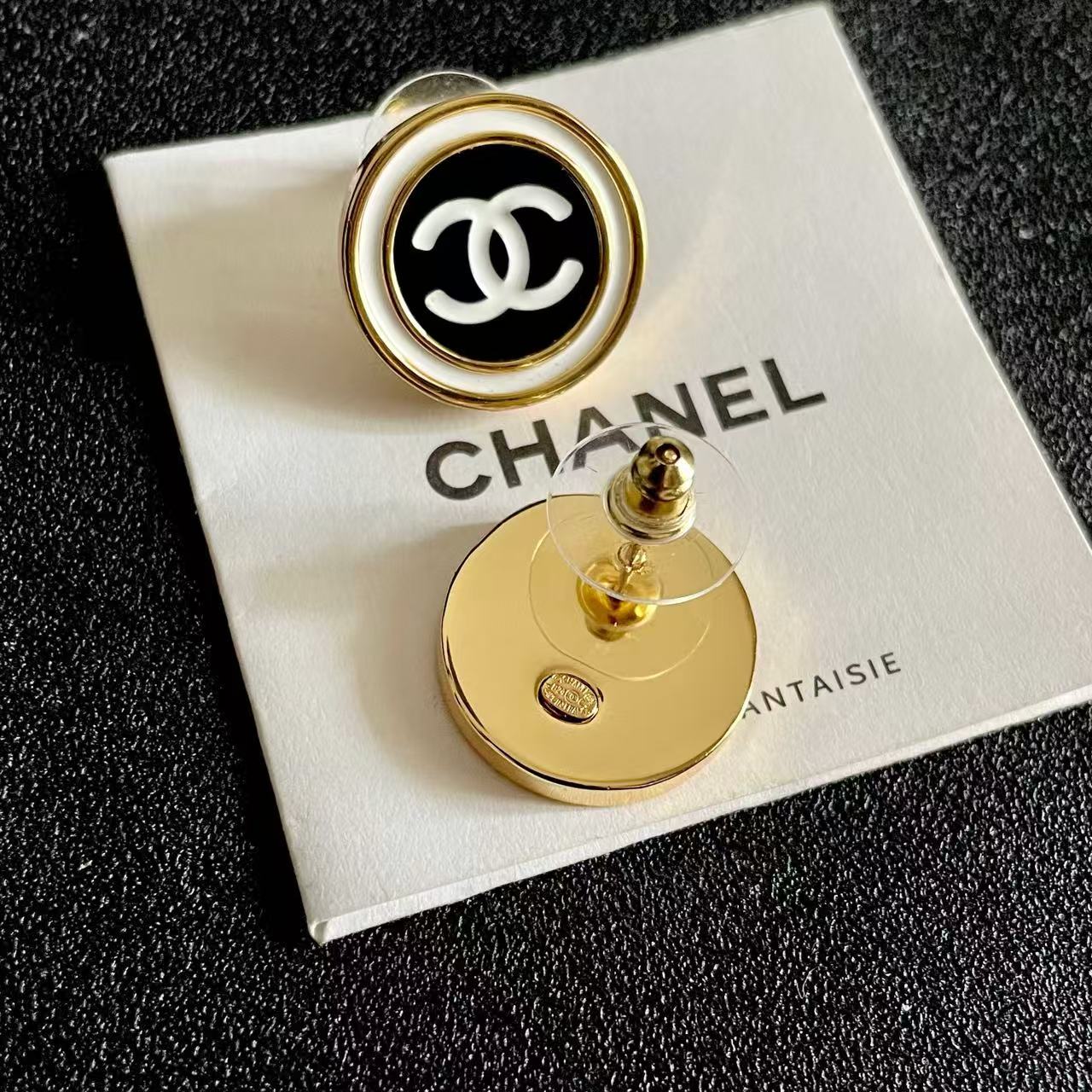 [Lume Jewelry]Classic Double C Stud Earrings
